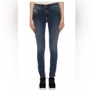 NWT Diesel D-Roisin Super Skinny Dark wash Trendy Style 5 pocket denim Jean 26